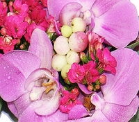 Luxury Purple Flowers Wreath